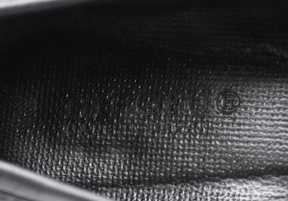 HIROFU Leather Coin Loafers Black Size 24.5CM