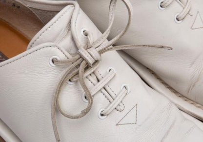 KISSA Rubber Sole Leather Sneakers White Size 24 (24.5cm)