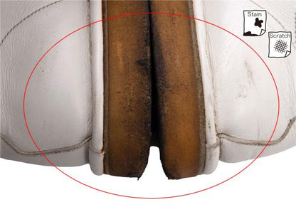 KISSA Rubber Sole Leather Sneakers White Size 24 (24.5cm)