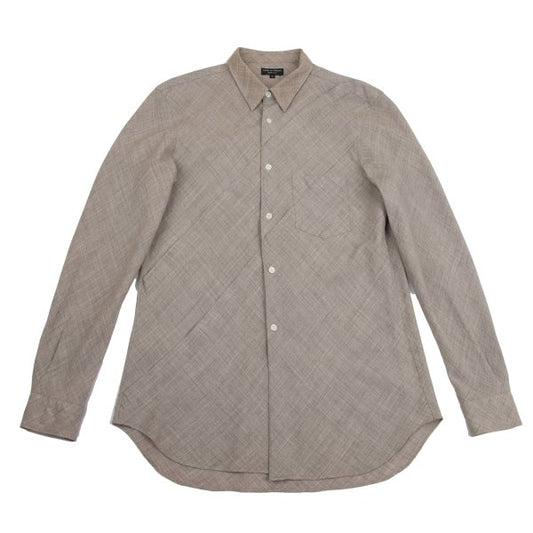 CDG HOMME PLUS Bias Tuck Shirt Beige Size M