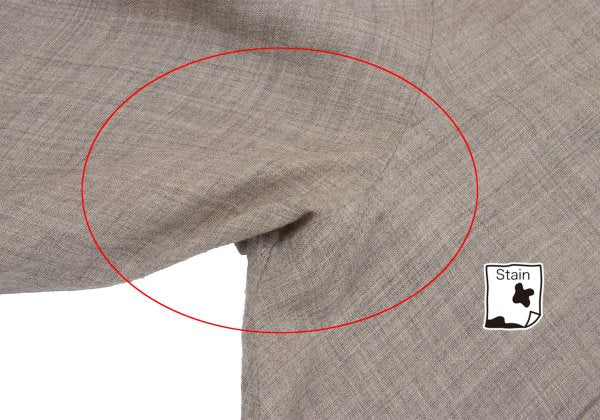 CDG HOMME PLUS Bias Tuck Shirt Beige Size M