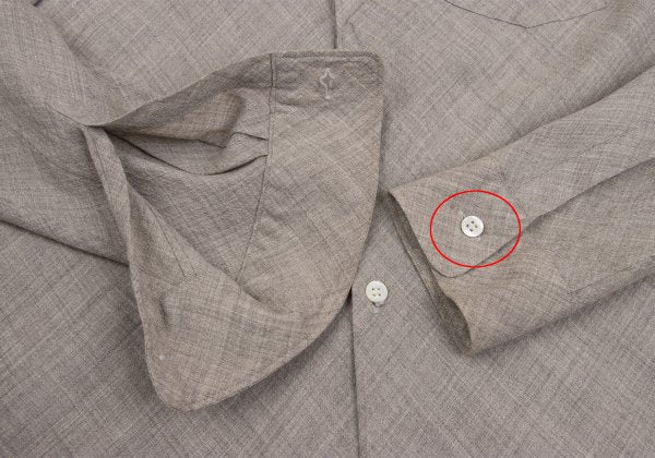 CDG HOMME PLUS Bias Tuck Shirt Beige Size M