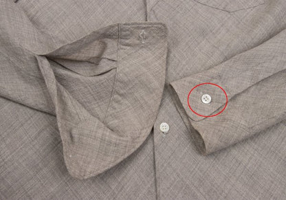 CDG HOMME PLUS Bias Tuck Shirt Beige Size M