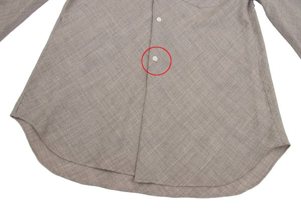 CDG HOMME PLUS Bias Tuck Shirt Beige Size M