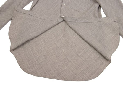 CDG HOMME PLUS Bias Tuck Shirt Beige Size M