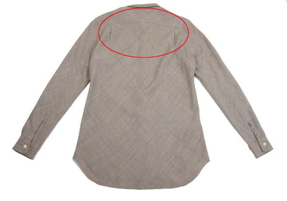 CDG HOMME PLUS Bias Tuck Shirt Beige Size M