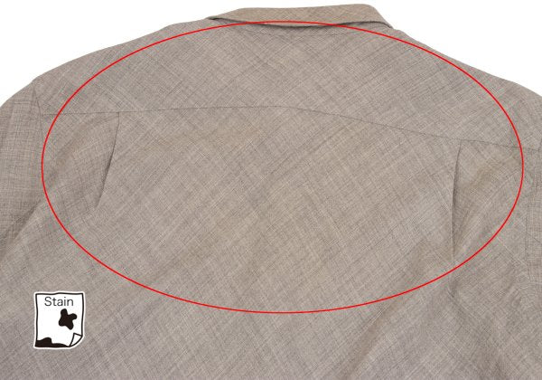 CDG HOMME PLUS Bias Tuck Shirt Beige Size M