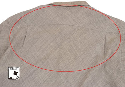 CDG HOMME PLUS Bias Tuck Shirt Beige Size M