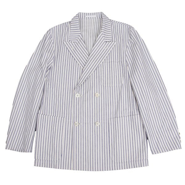 COMME des GARCONS HOMME Cotton Jacket Off-White/Blue Size M