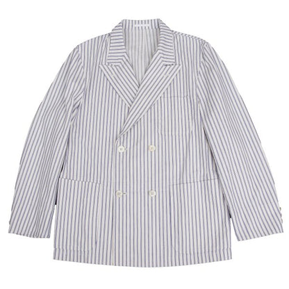 COMME des GARCONS HOMME Cotton Jacket Off-White/Blue Size M