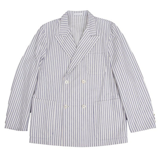 COMME des GARCONS HOMME Cotton Jacket Off-White/Blue Size M