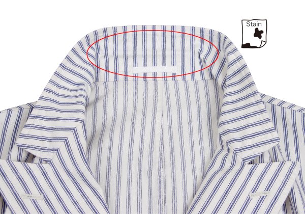 COMME des GARCONS HOMME Cotton Jacket Off-White/Blue Size M