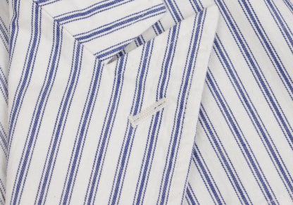 COMME des GARCONS HOMME Cotton Jacket Off-White/Blue Size M