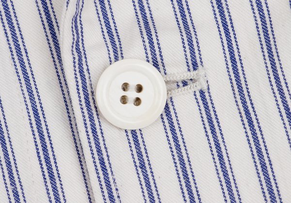 COMME des GARCONS HOMME Cotton Jacket Off-White/Blue Size M