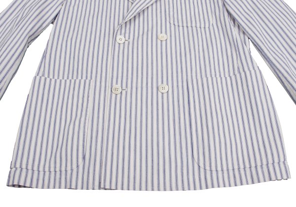 COMME des GARCONS HOMME Cotton Jacket Off-White/Blue Size M