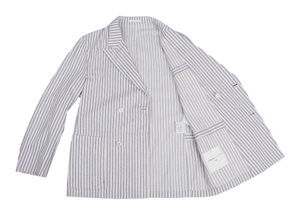 COMME des GARCONS HOMME Cotton Jacket Off-White/Blue Size M