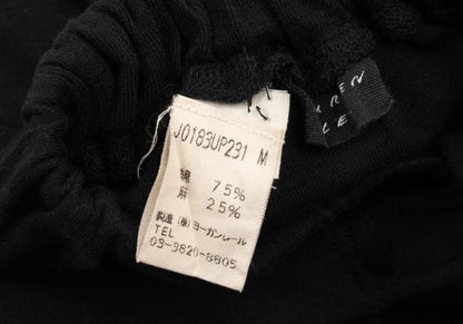 JURGEN LEHL Cotton Linen Tuck Design Pants Black Size M