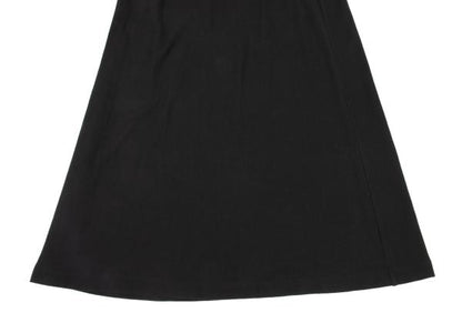JURGEN LEHL Cotton Stretch Flare Skirt Black Size M