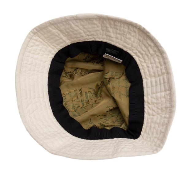 Jean Paul GAULTIER Logo Jacquard Hat Off-white Size 58