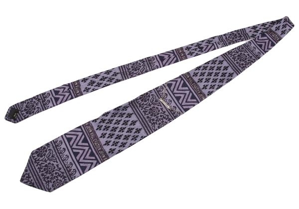 Jean Paul GAULTIER HOMME Logo Plate All-Over Tie Purple