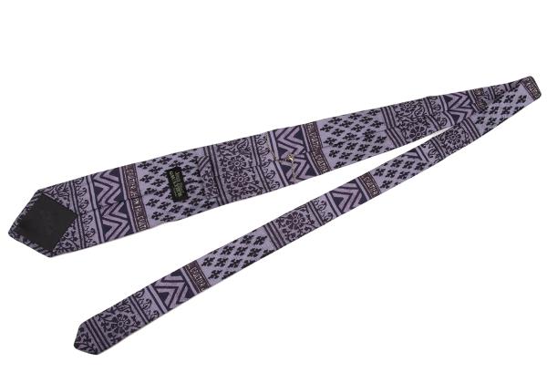 Jean Paul GAULTIER HOMME Logo Plate All-Over Tie Purple