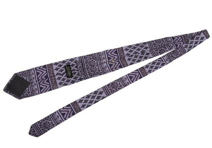 Jean Paul GAULTIER HOMME Logo Plate All-Over Tie Purple