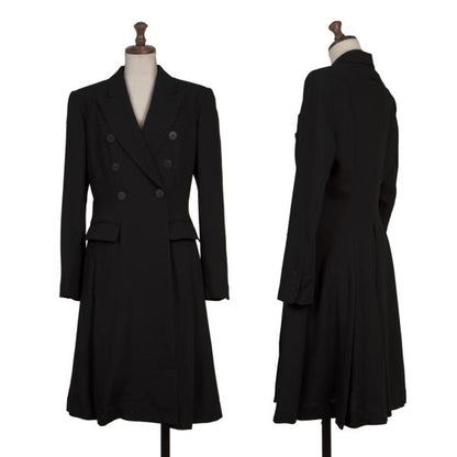 JPG CLASSIQUE Wool Blend Double Jacket Black Size 40