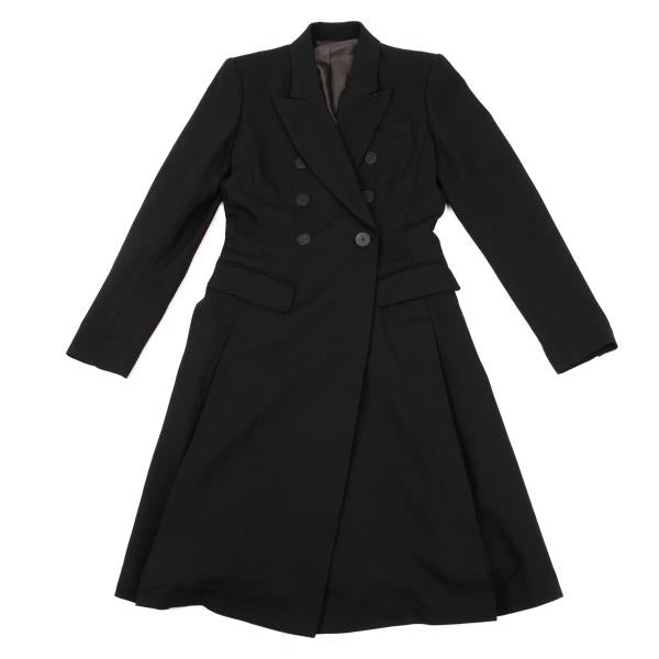 JPG CLASSIQUE Wool Blend Double Jacket Black Size 40