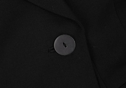 JPG CLASSIQUE Wool Blend Double Jacket Black Size 40