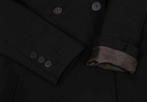 JPG CLASSIQUE Wool Blend Double Jacket Black Size 40