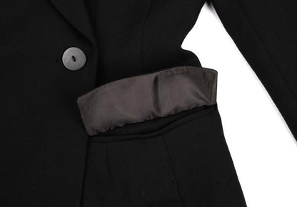 JPG CLASSIQUE Wool Blend Double Jacket Black Size 40