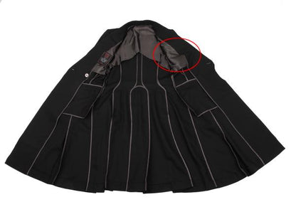 JPG CLASSIQUE Wool Blend Double Jacket Black Size 40