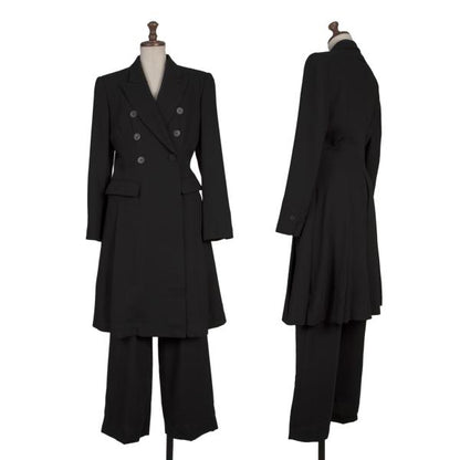 JPG CLASSIQUE Wool Blend Double Jacket Black Size 40