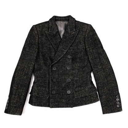 Jean Paul GAULTIER FEMME Lined Print Jacket Black Size 40