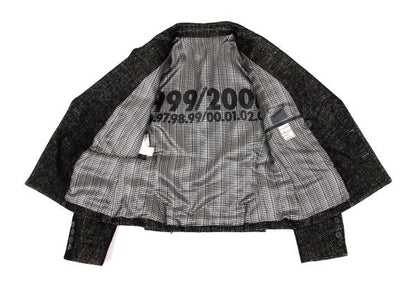 Jean Paul GAULTIER FEMME Lined Print Jacket Black Size 40