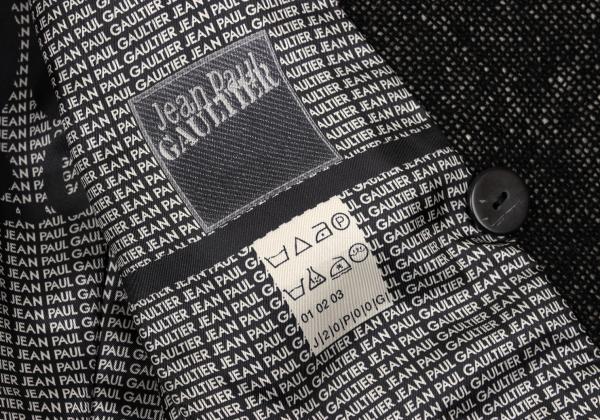 Jean Paul GAULTIER FEMME Lined Print Jacket Black Size 40