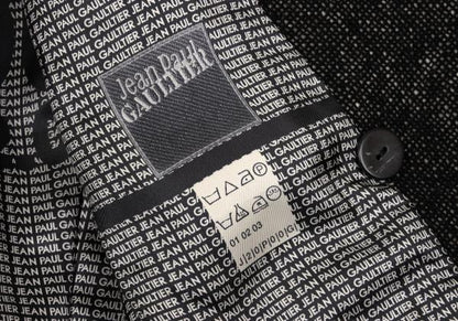 Jean Paul GAULTIER FEMME Lined Print Jacket Black Size 40
