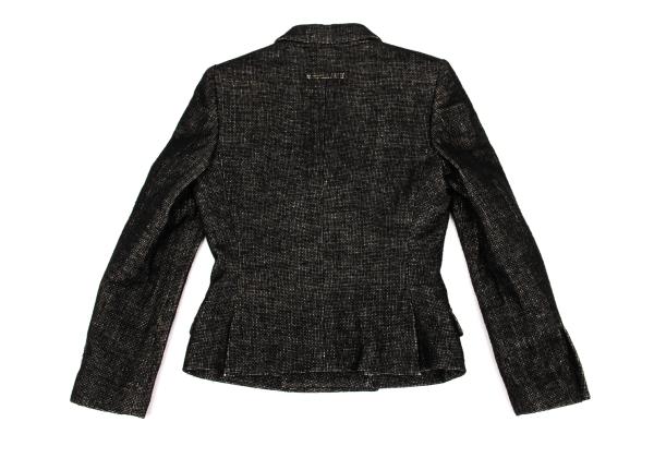 Jean Paul GAULTIER FEMME Lined Print Jacket Black Size 40