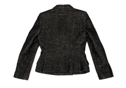 Jean Paul GAULTIER FEMME Lined Print Jacket Black Size 40