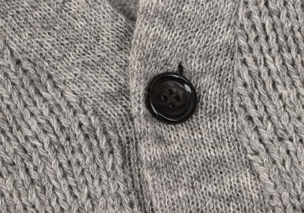 COMME des GARCONS HOMME PLUS Low Gauge Cardigan Gray Size M