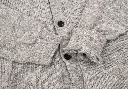 COMME des GARCONS HOMME PLUS Low Gauge Cardigan Gray Size M