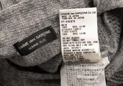 COMME des GARCONS HOMME PLUS Low Gauge Cardigan Gray Size M