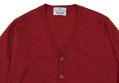 Vivienne Westwood MAN Red Orb Wool Knit Cardigan Size M