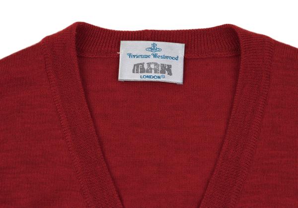 Vivienne Westwood MAN Red Orb Wool Knit Cardigan Size M