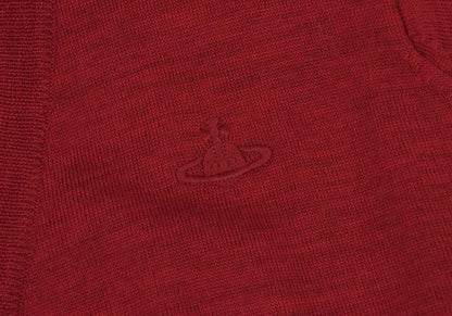 Vivienne Westwood MAN Red Orb Wool Knit Cardigan Size M