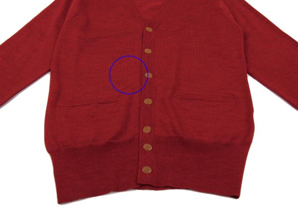 Vivienne Westwood MAN Red Orb Wool Knit Cardigan Size M