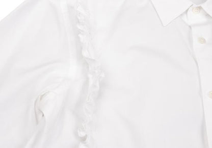COMME des GARCONS HOMME PLUS White Frill Shirt Size S