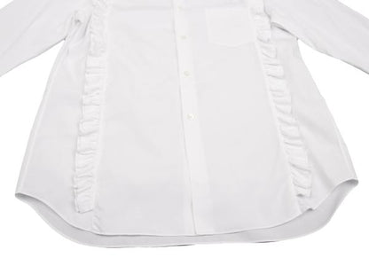 COMME des GARCONS HOMME PLUS White Frill Shirt Size S