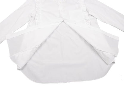 COMME des GARCONS HOMME PLUS White Frill Shirt Size S