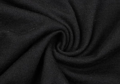 Y's Wool Boat Neck Knit Sweater Black Size M